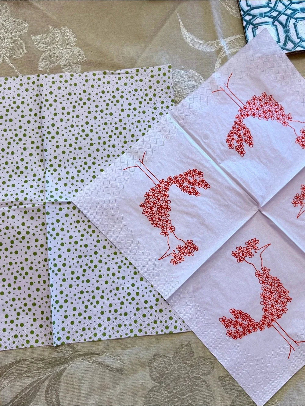 12 Decorative Paper Napkins for Decoupage Junk Journals & Paper Crafts